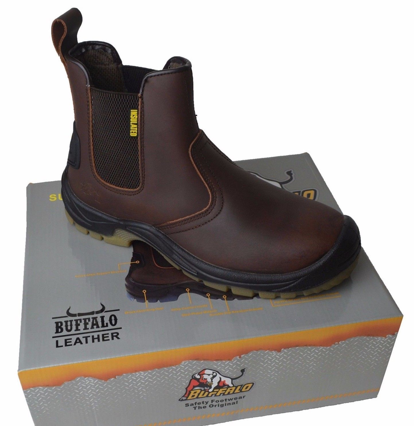 Buffalo Slip On Safety Dealer Boot 