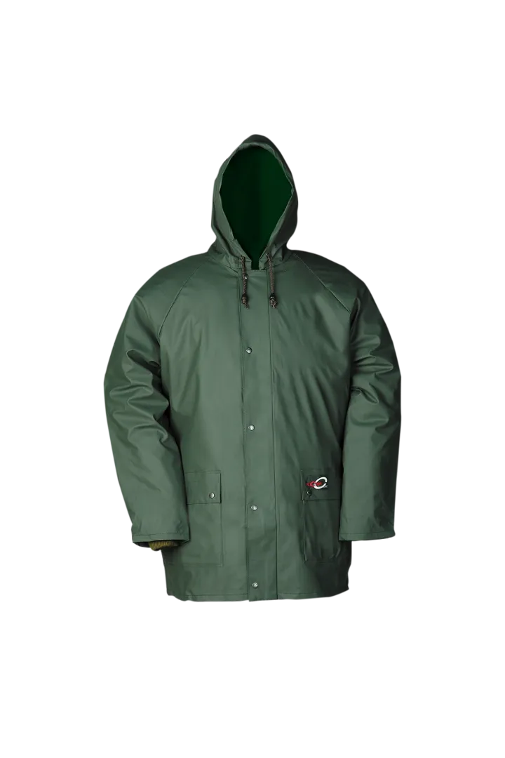 Sioen Dortmund Green Waterproof Jacket, Flexothane, Work Jackets and  Coats