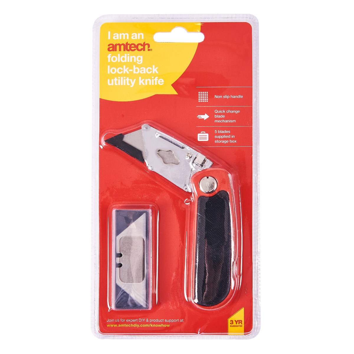 Amtech - Folding Utility Knife | Buy Online Now at The Dandy's