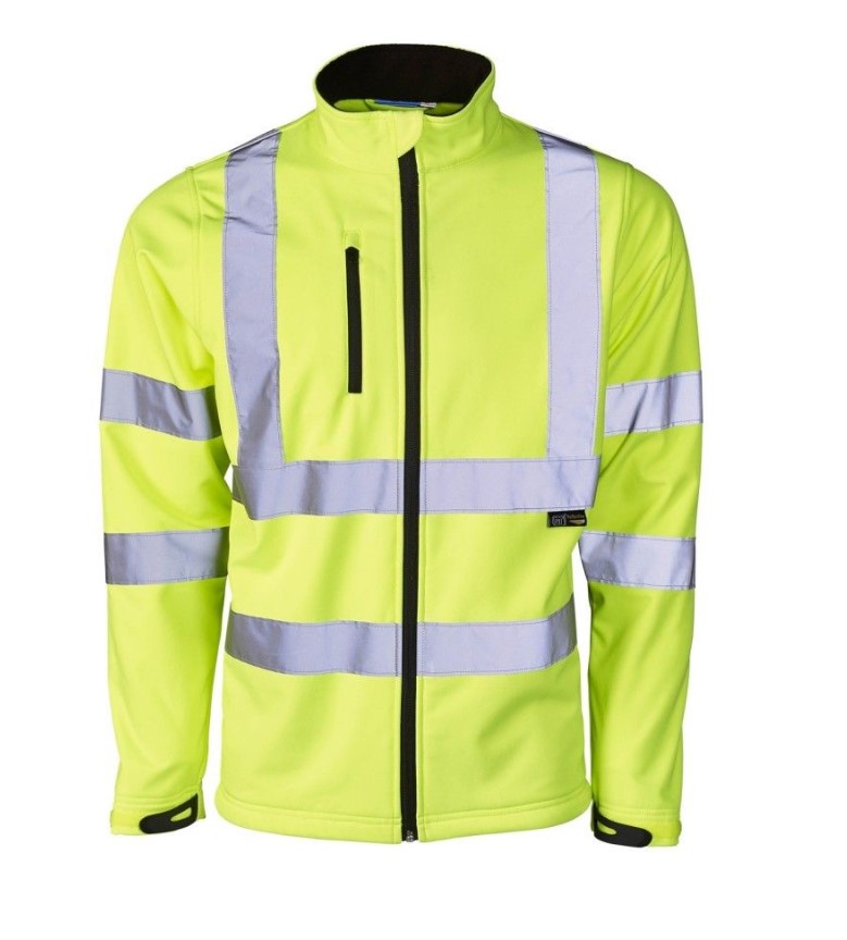 Hi Vis Yellow Softshell Jacket | Buy Online Now at The Dandy's